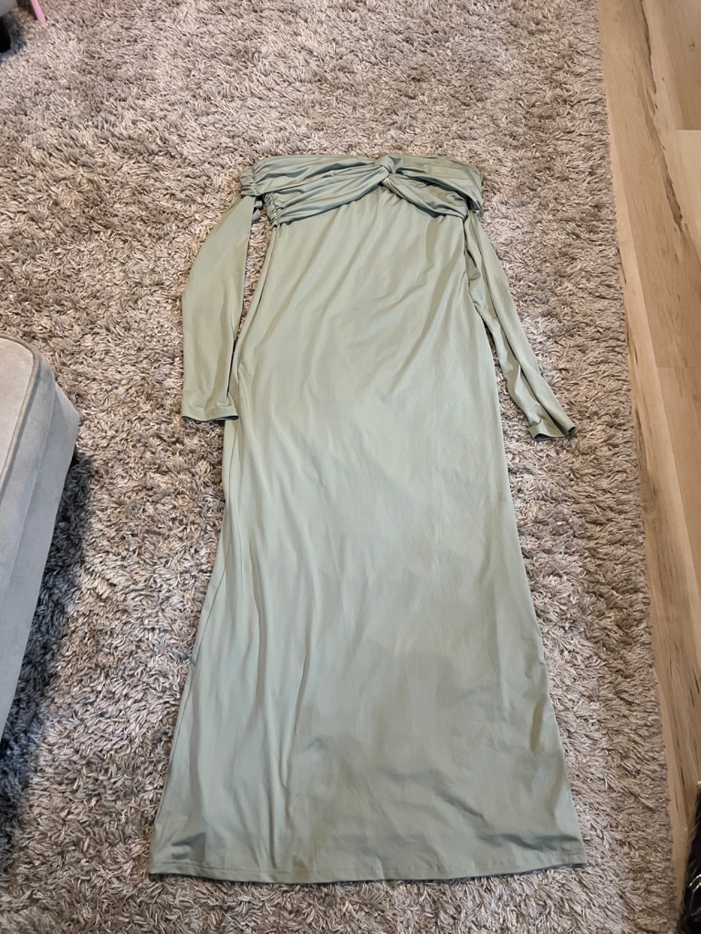 Peppermayo Marla Long Sleeve Maxi Dress - Sage - Picture 5 of 7